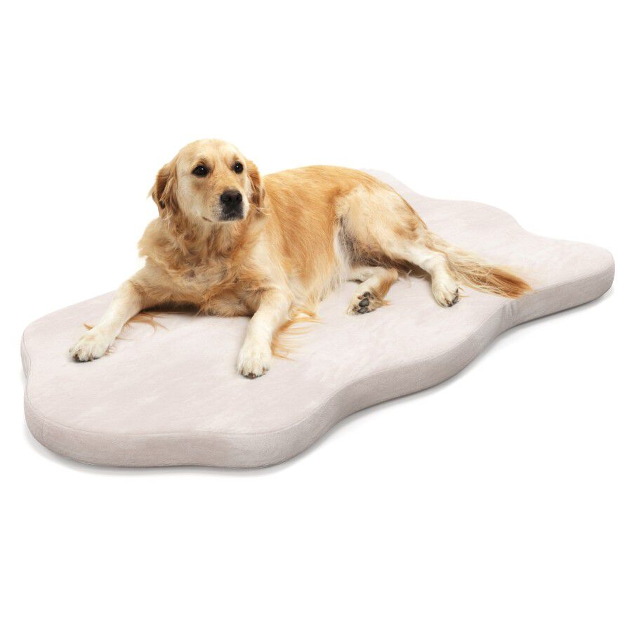 COSTWAY Cama Perros Grandes, Cama Ortop&eacute;dica para Perros con Soporte de Espuma Viscoel&aacute;stica, Colchoneta Impermeable para Perros con Funda Extra&iacute;ble, Colch&oacute;n Antideslizante para Perros (Beige), , large Imagen numero 1
