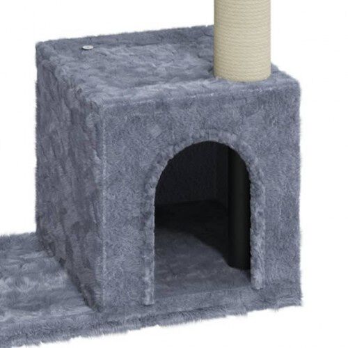 Vidaxl rascador sisal gris para gatos, , large Imagen numero 5