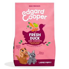 Edgard & Cooper Puppy Pato y Pollo pienso para perros grandes