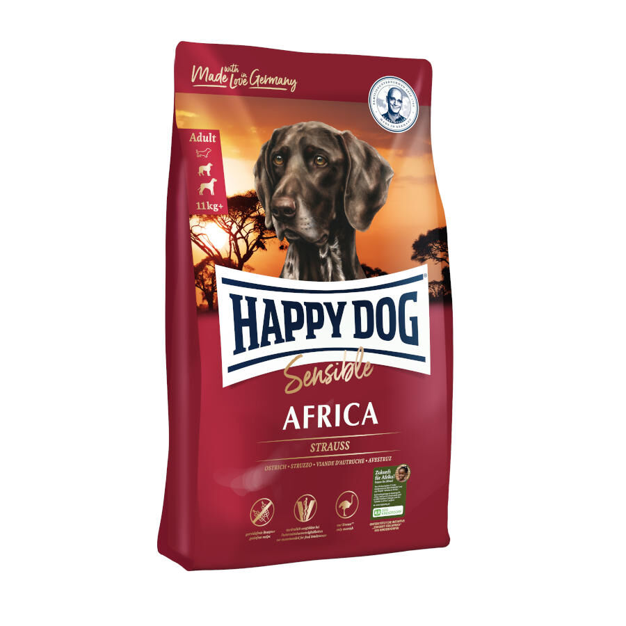 Happy Dog Avestruz Sensible Africa pienso