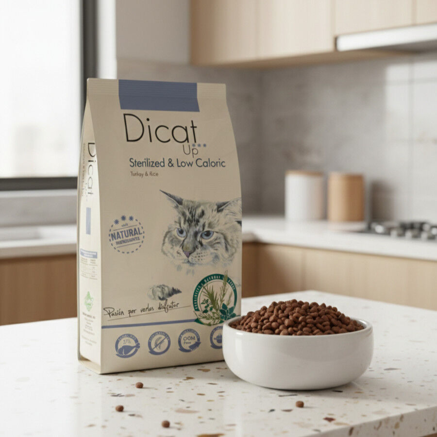 14 Kg Dibaq Dicat Up Sterilized & Low Caloric Pollo para gatos, , large Imagen numero 4