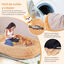 COSTWAY Cama para Mascotas y Personas Adultos, Cama Perro para Siesta Lavable y Esponjosa de Piel, con Manta Suave, Almohada Regordeta, para Personas, Mascotas, 171 x 115 x 25 cm Marr&oacute;n, , large indicador imagen numero 5