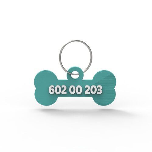 Seron chapa identificativa turquesa para mascotas, , large Imagen numero 1