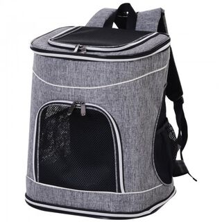 Trasportín mochila PawHut para mascotas color Gris
