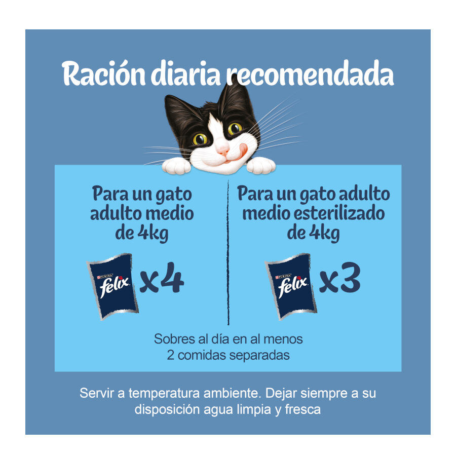 Felix Sensations Festín del Mar sobres en gelatina para gatos thumbnail