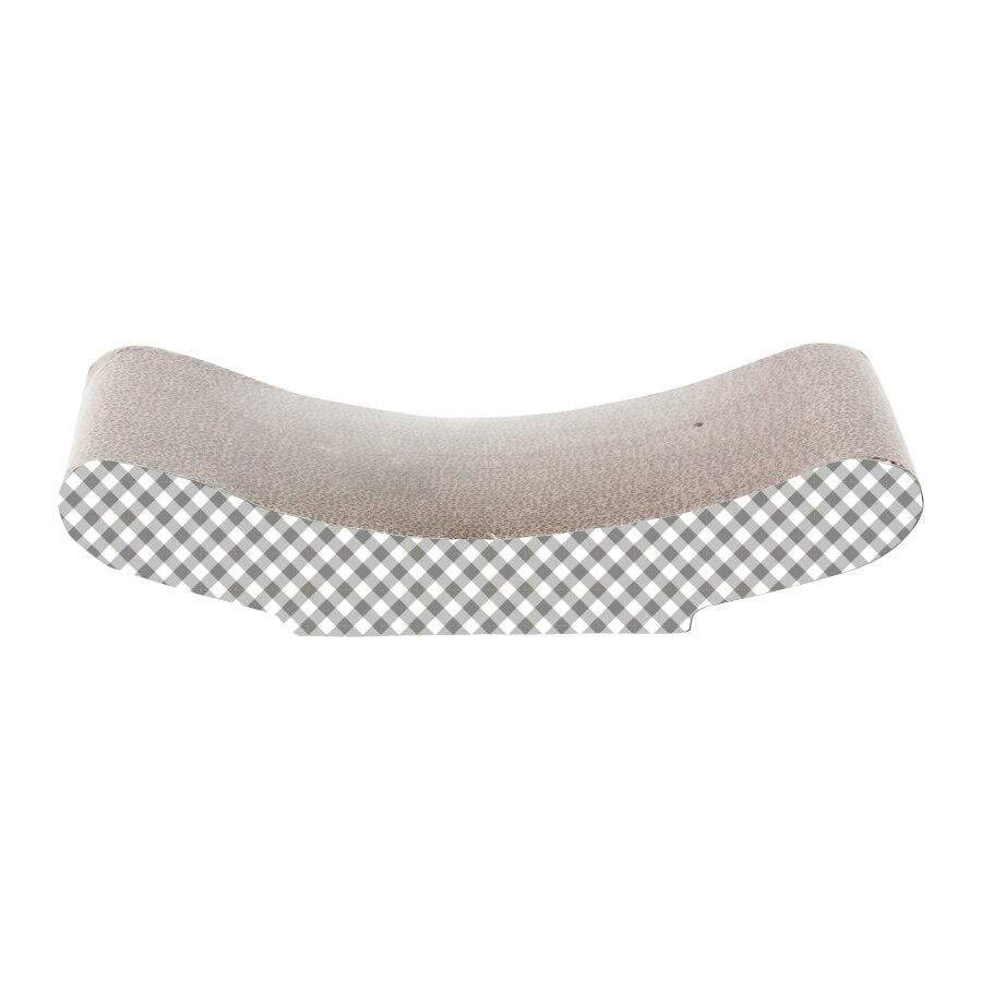 Leeby Remy Rocker rascador horizontal de cartón con estampado a cuadros para gatos thumbnail