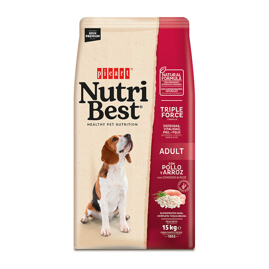 Nutribest Adult Pollo y Arroz pienso para perros