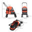 PawHut Cochecito para Mascotas Plegable Carrito para Perros y Gatos con Ventanas de Malla Cojín Lavable Correas de Seguridad Cubierta de Tela Oxford y Marco de Acero 82x47x97 cm Rojo., , large indicador imagen numero 3
