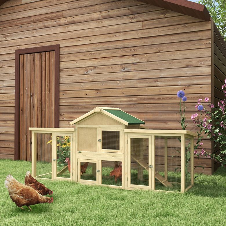 PawHut Gallinero de Madera para 2-4 Gallinas thumbnail