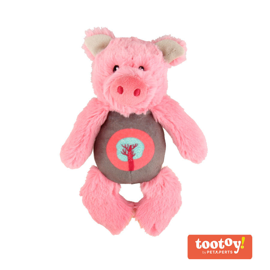 Tootoy! Puppy Pink Pig Cuddler peluche para cachorros thumbnail