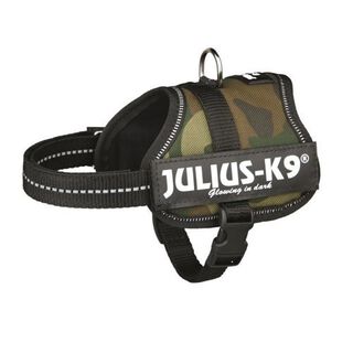 Julius-K9 arnés de fuerza camuflaje verde para perros