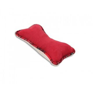 Cuna con cojín y manta para perros color Rojo