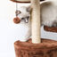 Nobleza - &Aacute;rbol rascador para gatos de dos plataformas con cueva y juguetes colgantes. Color marr&oacute;n, 60 cms., , large indicador imagen numero 4