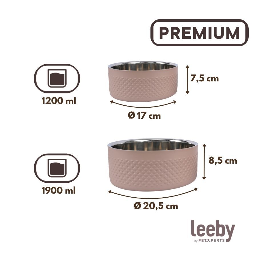 Leeby Comedero Antideslizante Acero Inoxidable para perros, , large Imagen numero 4