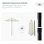 Outsunny Sombrilla de Jardín Ø2x2 m Parasol Mástil de Aluminio con Techo de Ventilación Ángulo Ajustable y Poste Desmontable para Terraza Patio Exterior Beige, , large indicador imagen numero 4