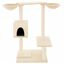 vidaXL Rascador para gatos con postes para rascar color crema 82 cm, , large indicador imagen numero 2