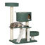PawHut &Aacute;rbol Rascador para Gatos Altura 114 cm Torre para Gatos con 2 Camas Cueva Hamaca Plataforma Escalera Bolas Colgantes y Postes de Sisal 70x50x114 cm Verde, , large indicador imagen numero 1