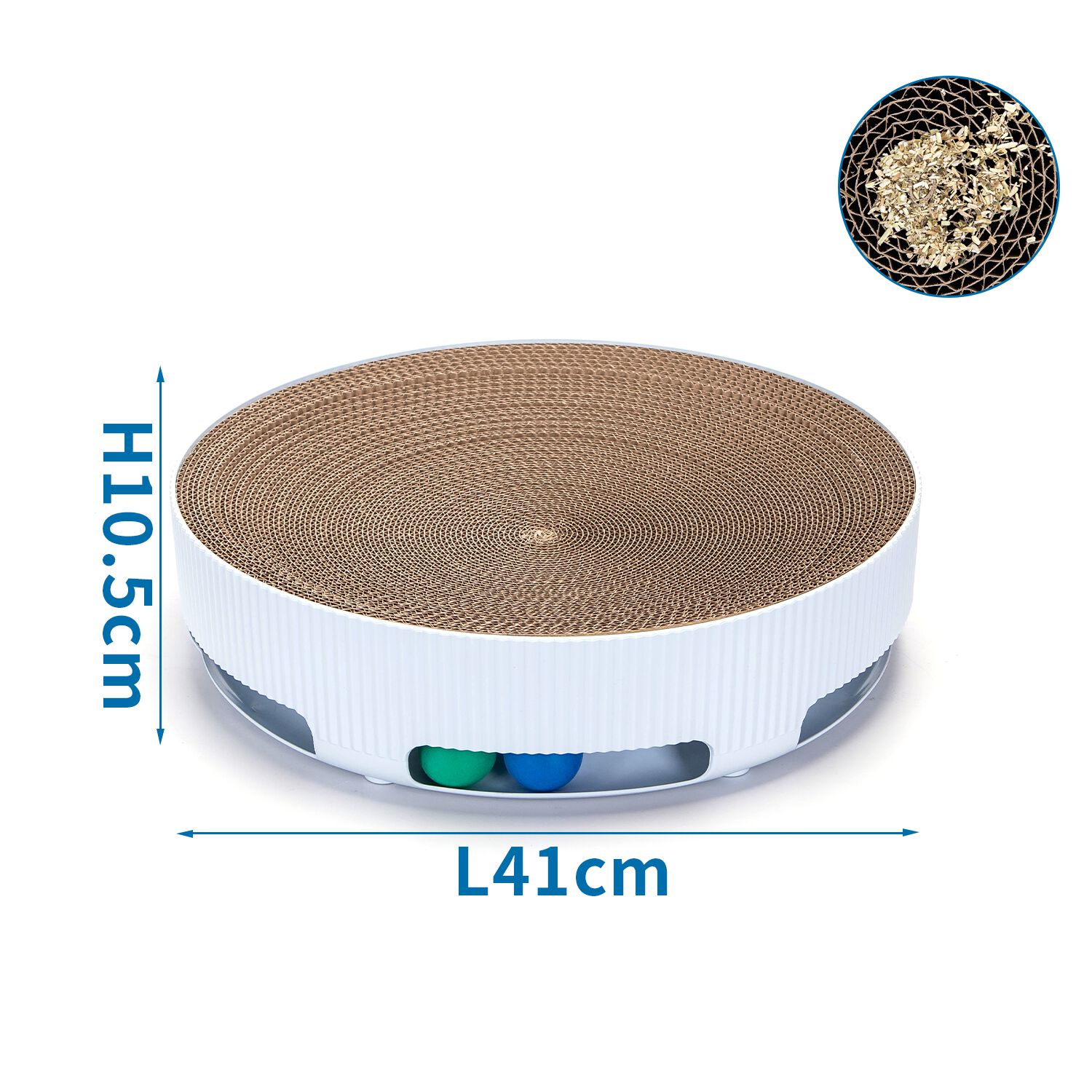 Nobleza Rascador Cart&oacute;n para Gatos Tableros 2 en 1 con Hierba Gatera, Rascador de Cart&oacute;n Corrugado, Rascador de Muebles, Disponible en Ambos, , large Imagen numero 2