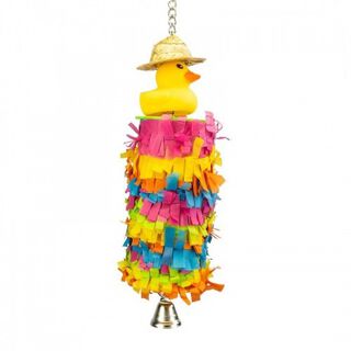 Juguete Piñata Pato para loros color Varios