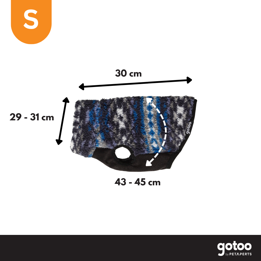Gotoo Jersey Sherpa Estampado Retro para perros, , large Imagen numero 4