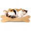 Nobleza Rascador de Gatos 2 en 1 y Cama de Madera, Sof&aacute; Ergon&oacute;mico para Mascotas con Alfombrilla de Sisal Resistente y Dise&ntilde;o Lindo 59*32*20.5cm, , large indicador imagen numero 1