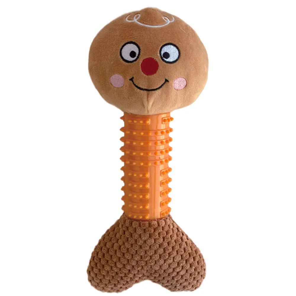 Peluche con mordedor de navidad grande con forma de Galleta, , large Imagen numero 1