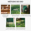 Outsunny Trampa para Animales Vivos con 2 Puertas Jaula de Captura Metálica con Asa para Conejos Visones Zorros Pequeños 80x25x30 cm Verde Oscuro, , large indicador imagen numero 4