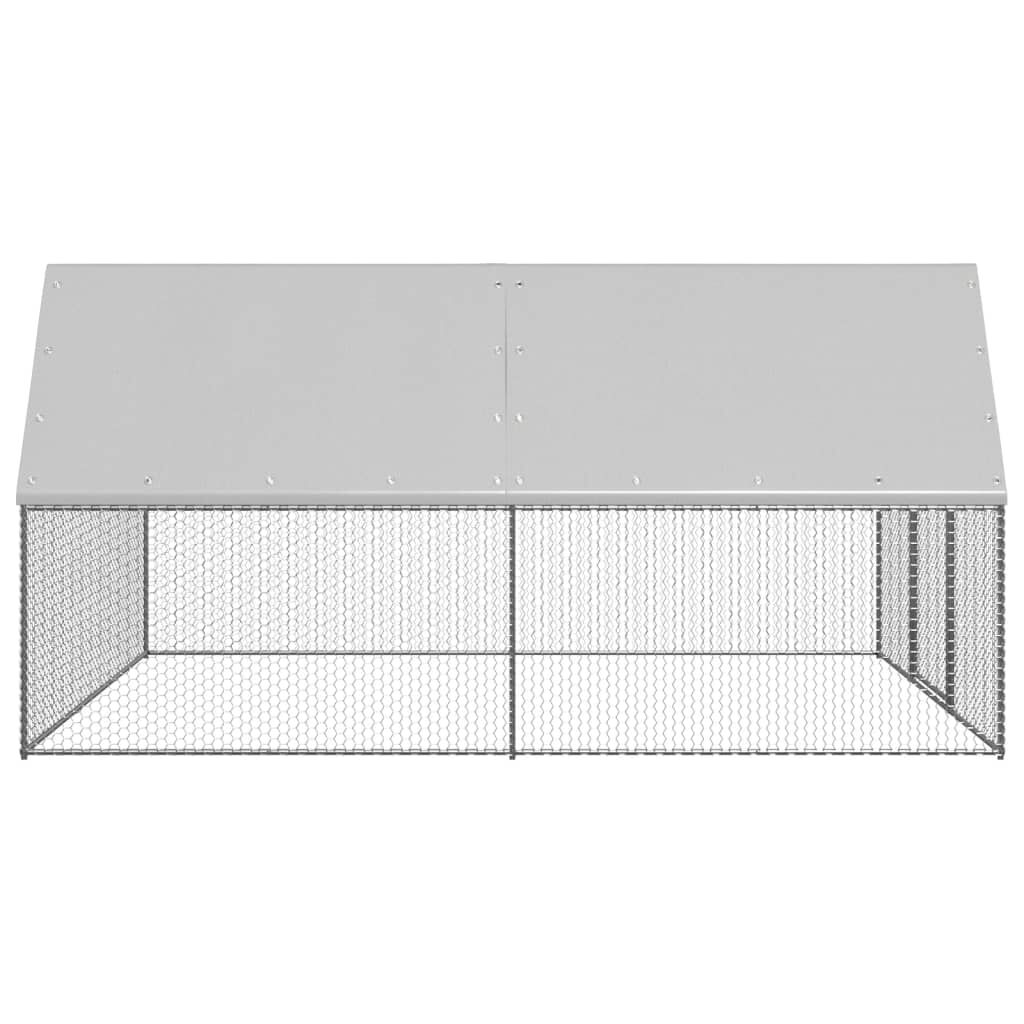 vidaXL Jaula gallinero de acero galvanizado 3x12x2 m, , large Imagen numero 18