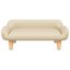 vidaXL Cama para perros de tela crema 70x40x24 cm, , large indicador imagen numero 2
