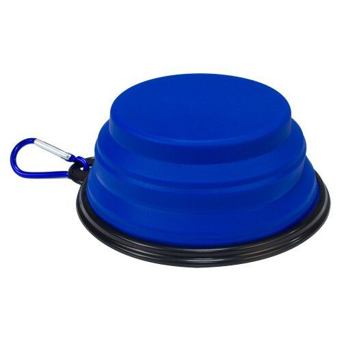 Comedero/Bebedero de silicona plegable color Azul, , large Imagen numero 3