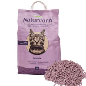 Wuapu naturcorn arena natural de maiz olor a lavanda para gatos