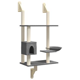 vidaXL Árbol rascador gris para Gatos
