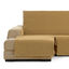 Vipalia Protector Funda Chaise Longue Lisa. Cubresofa Chenilla. Diseño Elite. Color Ocre. Chaise Largo Izquierda, , large indicador imagen numero 1