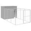 vidaXL Caseta perro corral acero galvanizado gris claro 214x1069x181cm, , large indicador imagen numero 9