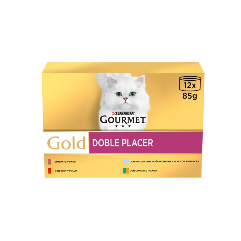 12 latas x 85 g Gourmet Gold Surtido lata para gatos