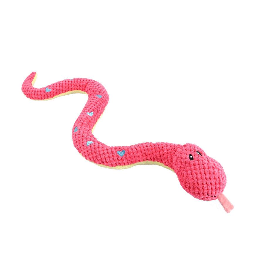 Tootoy! Serpiente Mordedor de Peluche Rosa para perros, , large Imagen numero 2