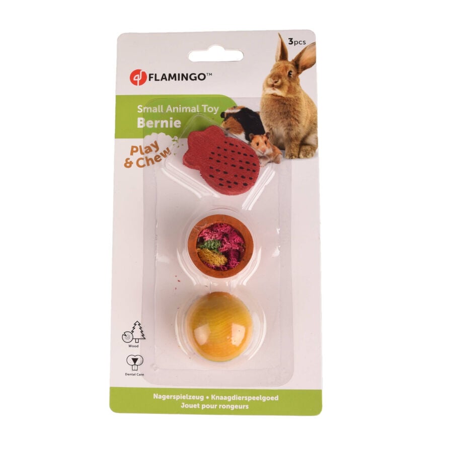 Flamingo Bernie Juguetes de Madera para roedores thumbnail