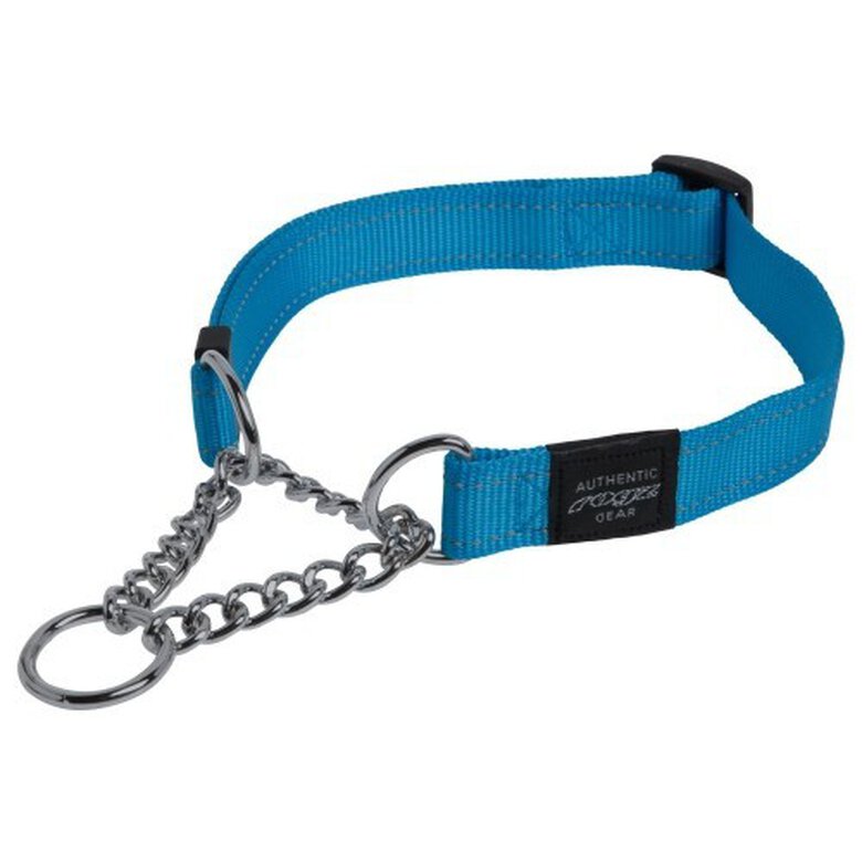 Collar mitad cadena de obediencia modelo Utility para perros color Turquesa, , large image number null