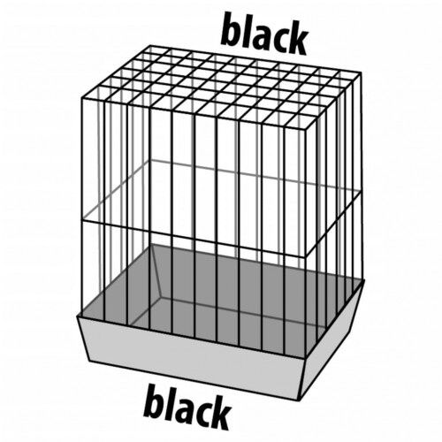 Jaula original para p&aacute;jaros color Negro, , large Imagen numero 2