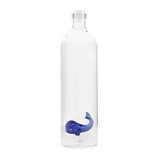 Botella Whale con tapón de silicona color Blanco