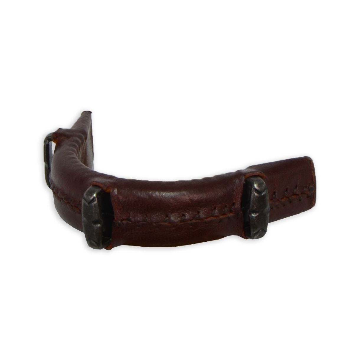 Guarnicioneria Los Nietos Muserola Fragua Forrada 3 Pasadores  Color Engrasado Equipamiento Para El Caballo