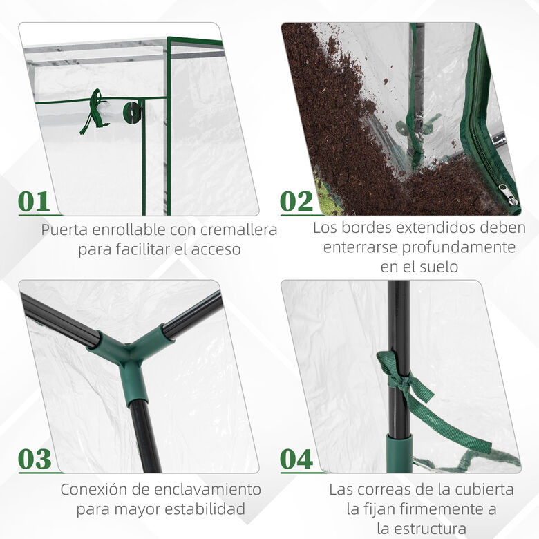 Outsunny Invernadero Verde Oscuro thumbnail
