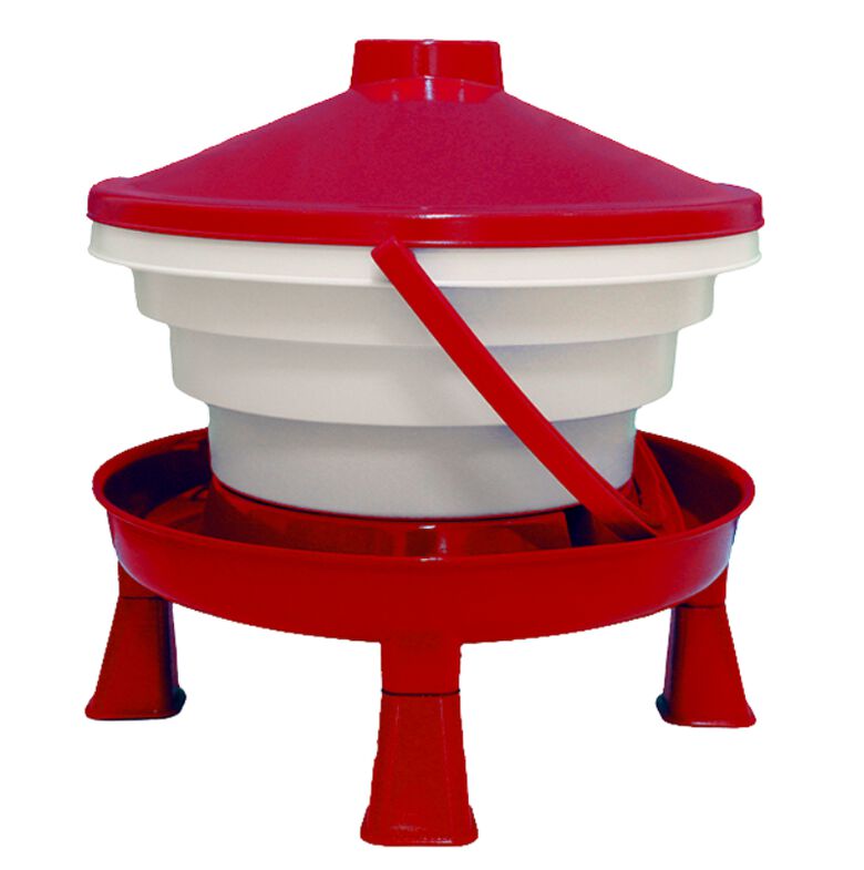 Bebedero de Cubo para Aves de Corral - Gran Capacidad y Facilidad de Uso - con Filtro para Mantener la Calidad del Agua - Bebedero con Patas para Gallinas, Faisanes, Pavos, etc. thumbnail