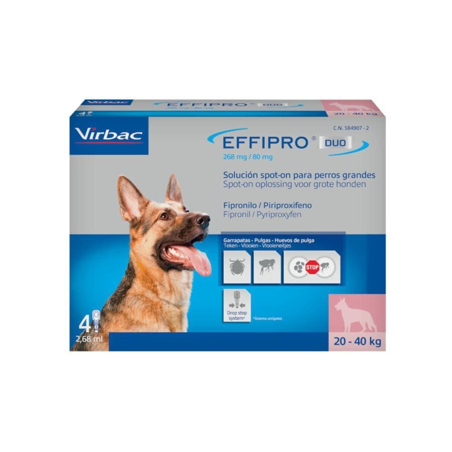 Effipro Duo pipetas antiparásitos para perros