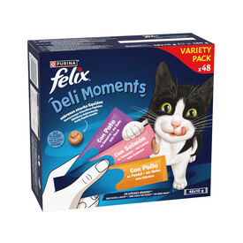 Felix Deli Moments Snack l&iacute;quido para gatos - Multipack