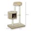 PawHut Árbol rascador multiusos para gatos color Beige y Café, , large indicador imagen numero 3