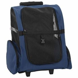 vidaXL Carro Plegable para Mascotas Multiusos Transportín Jaula de Gatos Perros