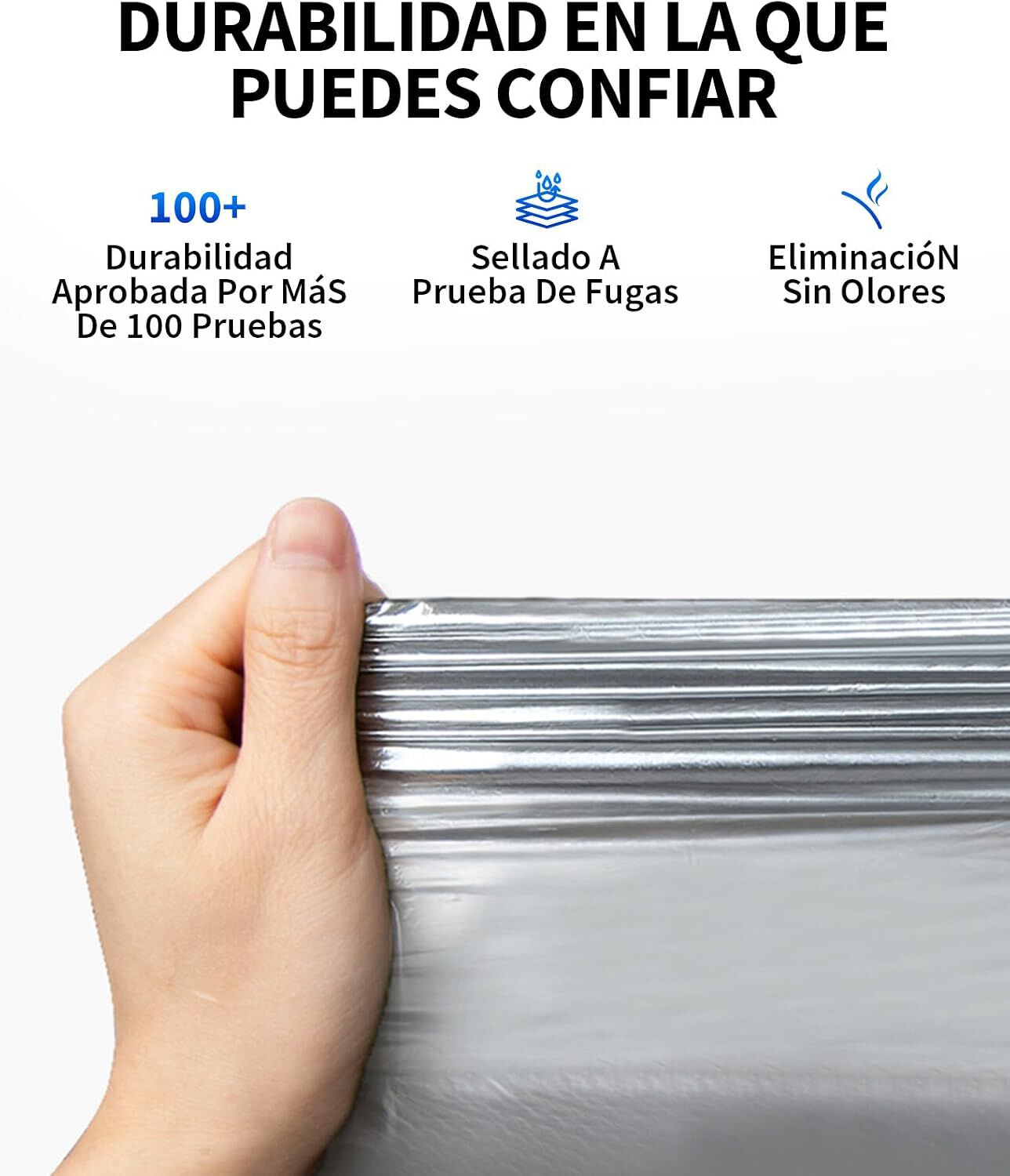 PETKIT Bolsas de residuos para caja de arena autolimpiante PUROBOT Ultra, 3 rollos de gran capacidad, bolsas desechables para el contenedor de la caja autolimpiante, , large Imagen numero 2