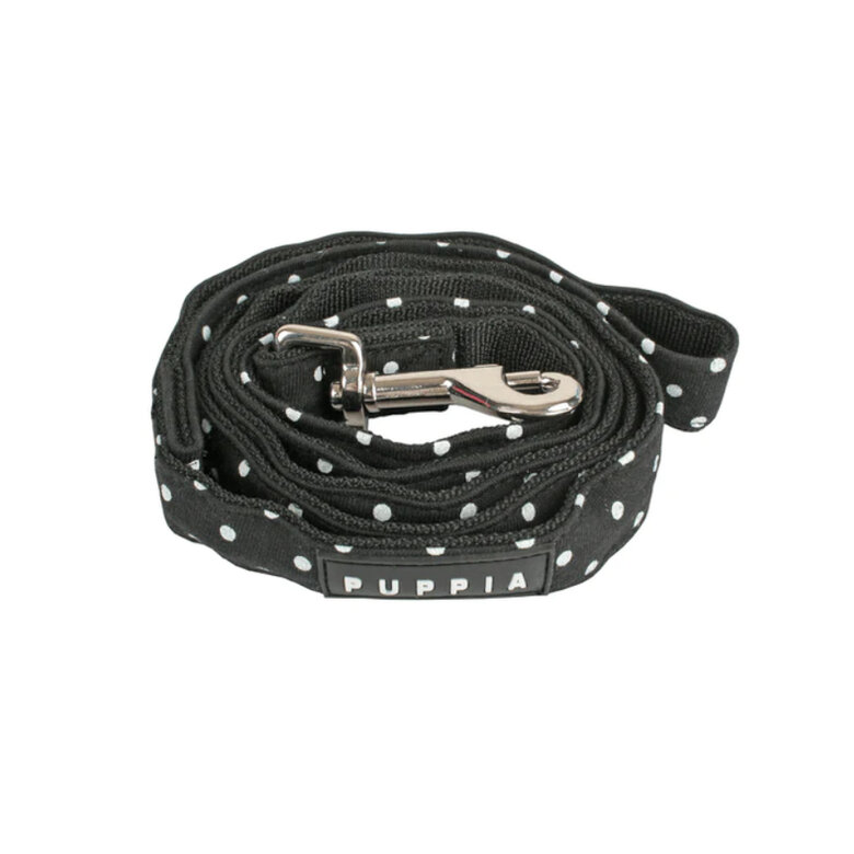 Puppia Dotty Correa Negra para perros, , large image number null