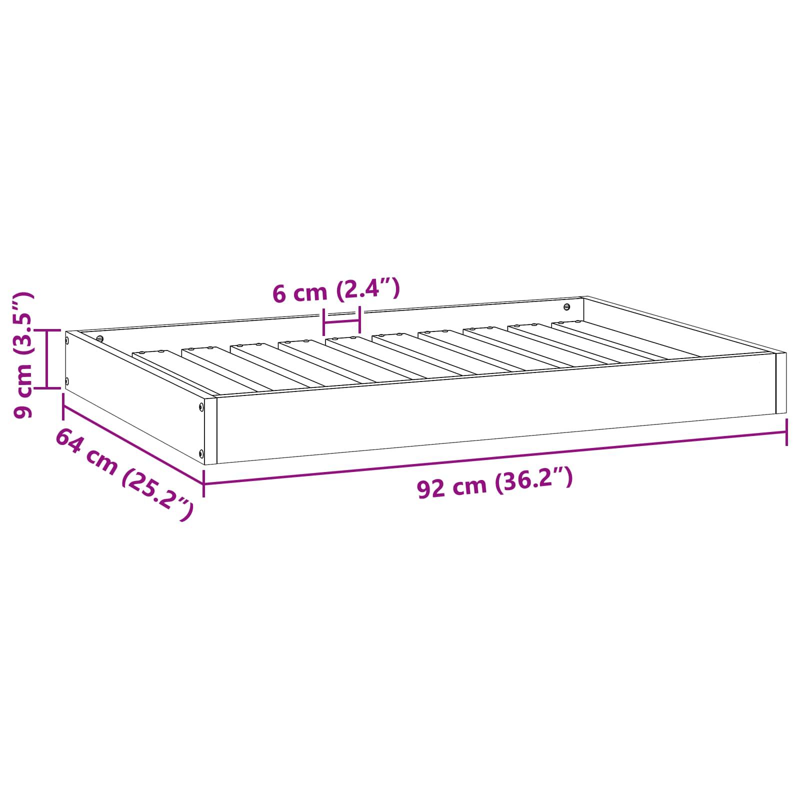vidaXL Cama para Perros Madera Maciza Pino Sof&aacute; Asiento Mascota Multicolor, , large Imagen numero 4